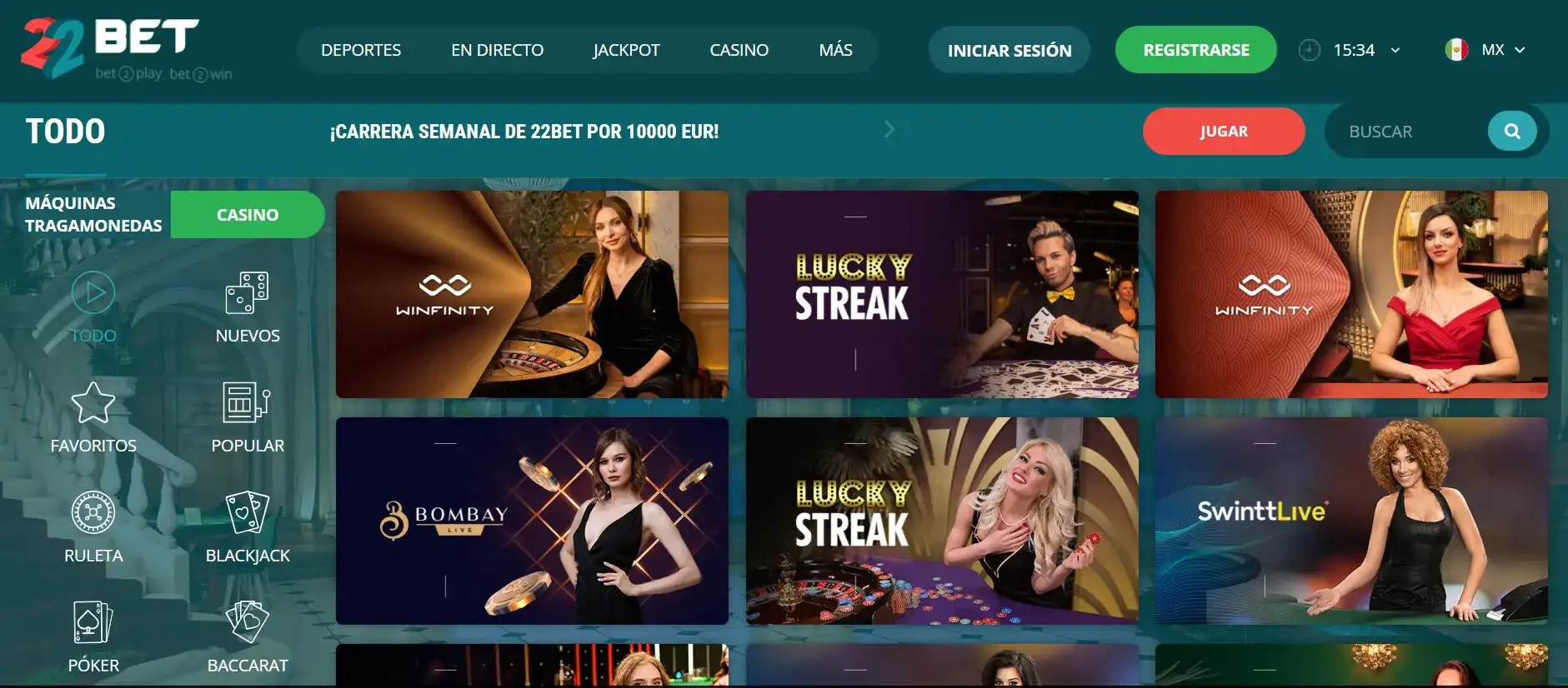 mx online casinos 22bet